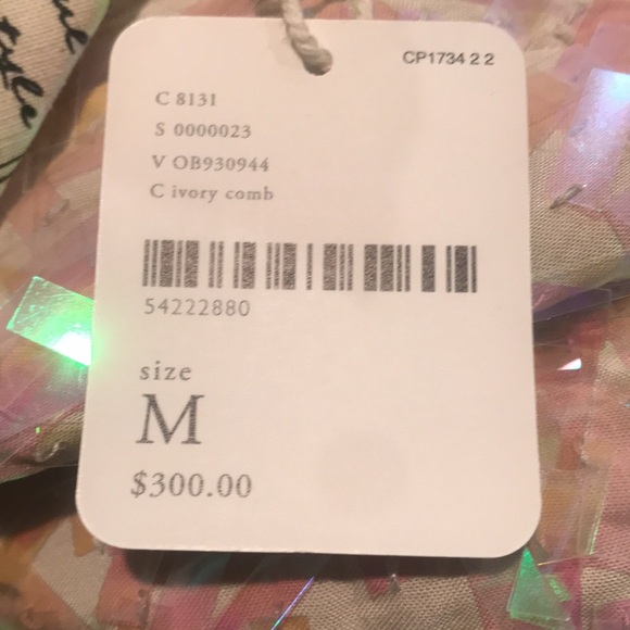 Free People Confetti Style VNeck Front/Back Mini Dress Lined With Pockets M. NWT - Picture 6 of 6